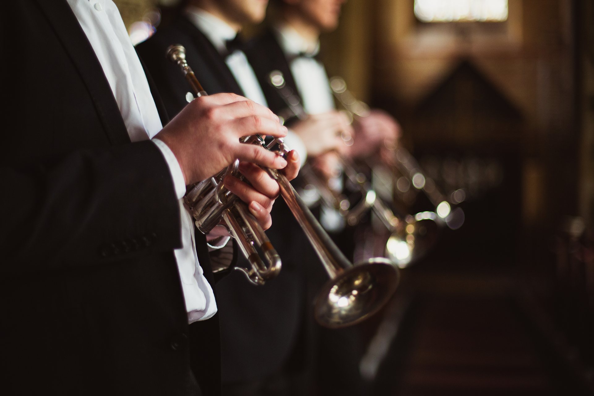 Aria Brass playing for a wedding ceremony